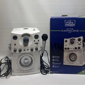 Singing Machine SML385UW Bluetooth Karaoke System w/LED Disco Lights, CD+G, USB